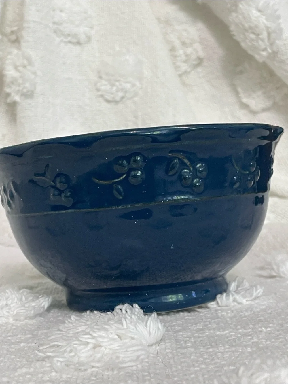 Vintage Bella Glazed Stoneware 5” Bowls by Debby‎ Segura Blue (2)